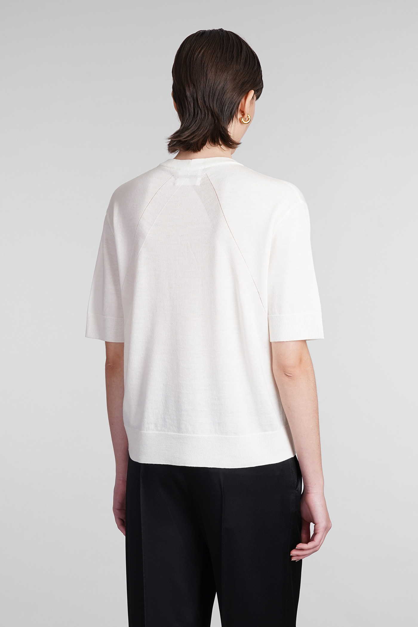 Jil Sander Drop-shoulder Short-sleeved T-shirt In White