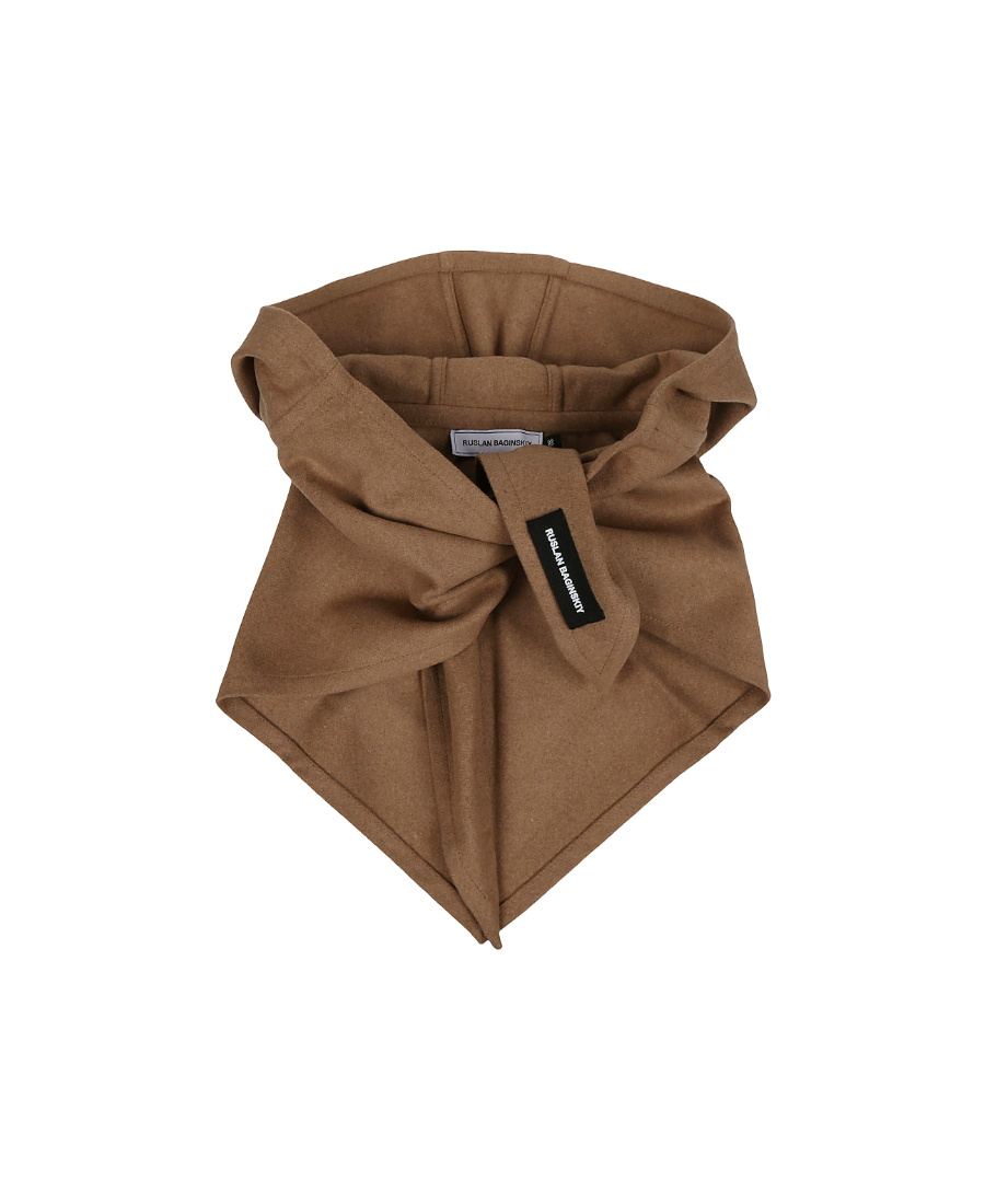 Ruslan Baginskiy Wool Hood In Brown