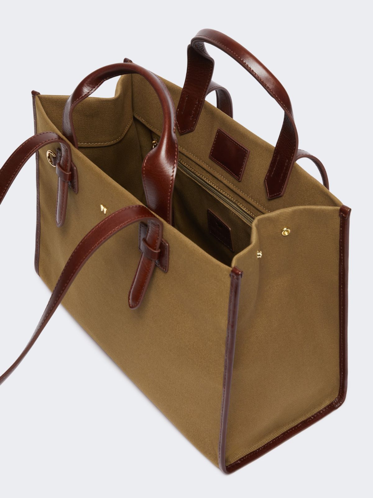 Weekend Max Mara Cotton And Leather Shopping Tote