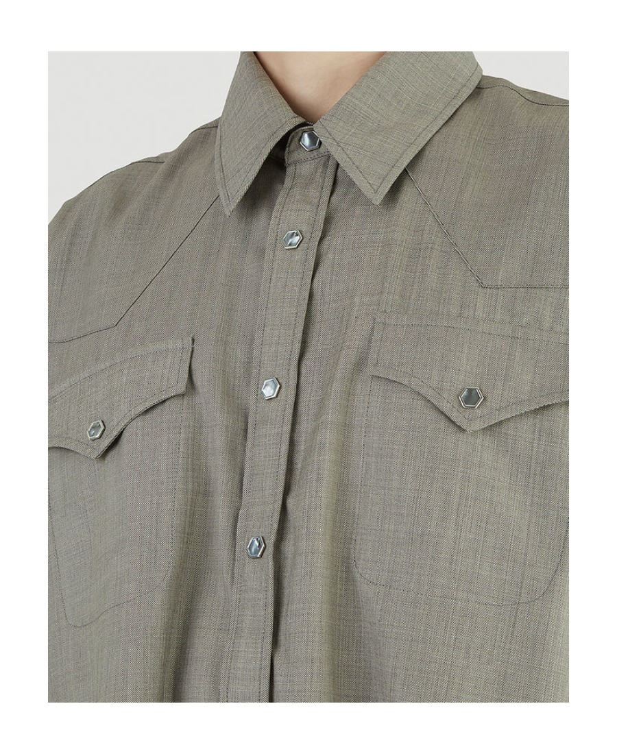 Our Legacy Ranch-cut Longsleeved Shirt In Gray