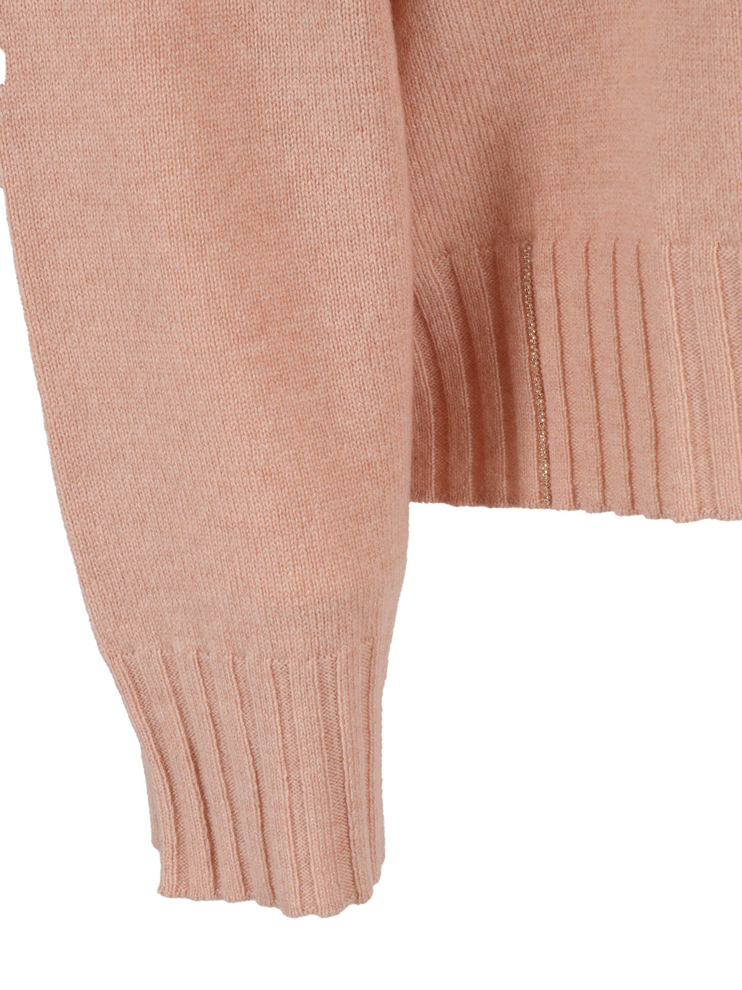 Fabiana Filippi V-neck Embellished Sweater In Brown