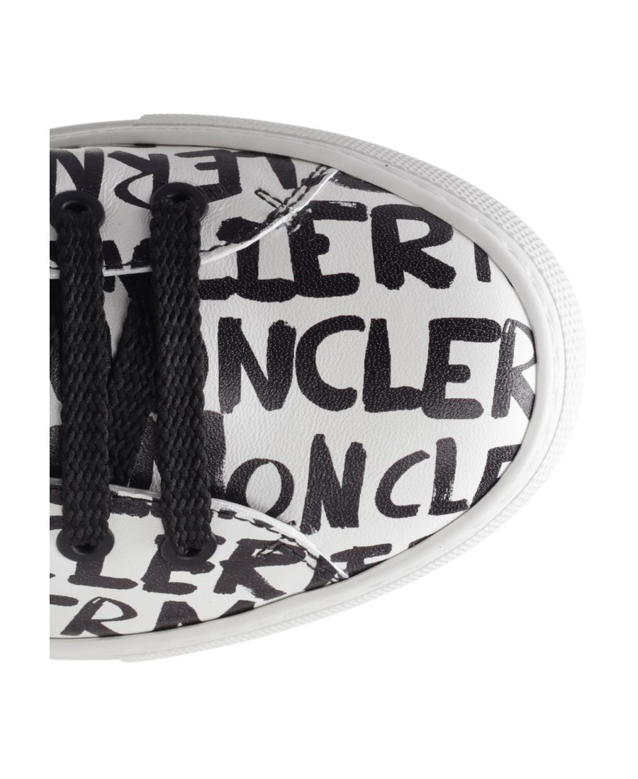 Moncler Printed Sports Shoes In White