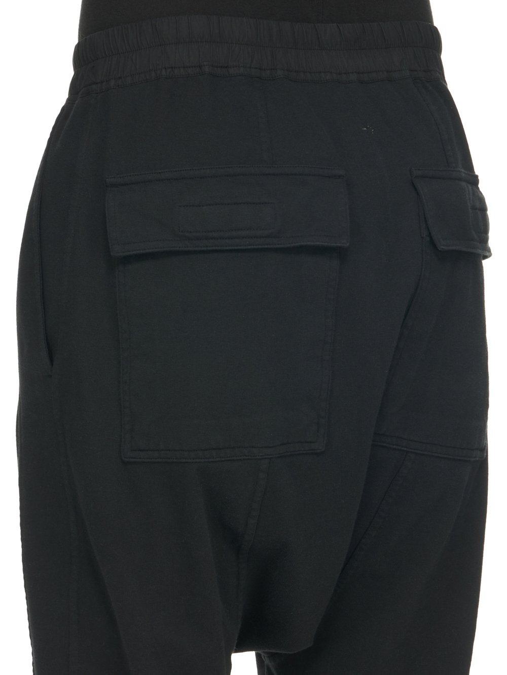 Rick Owens Drkshdw Drawstring Drop-crotch Trousers In Black