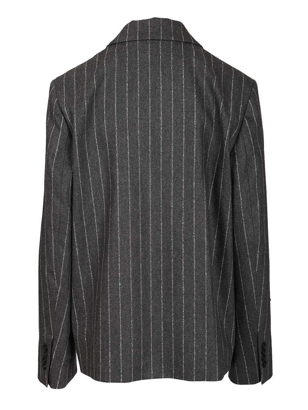 Loulou Studio Kalen Double Breasted Jacket In Black