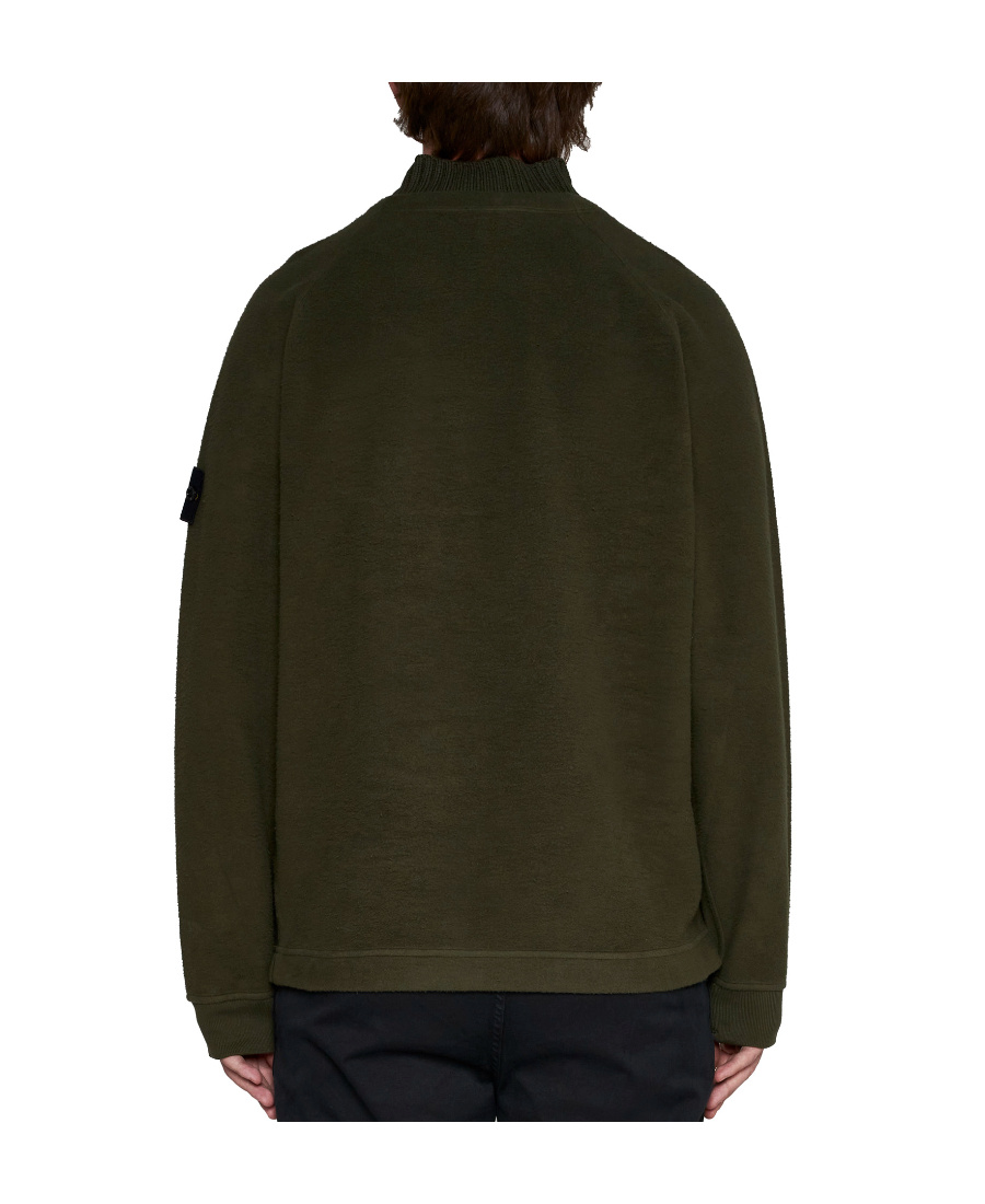 Stone Island Khaki 5100071 Light Rws Pure Wool Sweater In Green