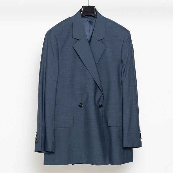 Acne Studios Double-breasted Blazer In Blue