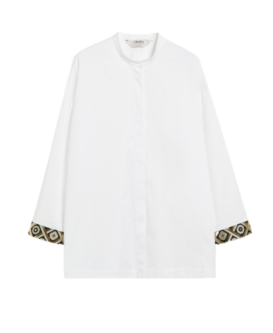Max Mara Tenerife Cotton Oxford Shirt In White