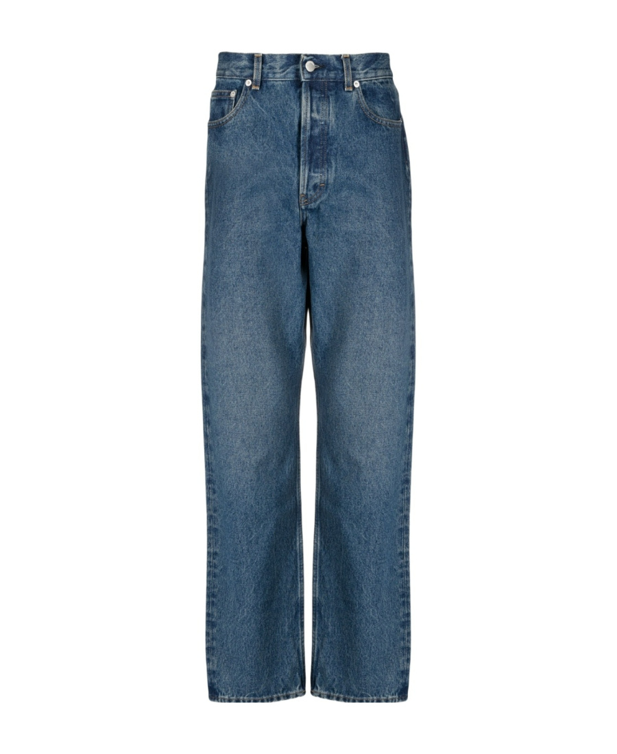 Shop Ambush High-rise Loose-fit Jeans In Blue