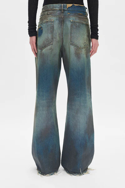 Ann Demeulemeester Belt Loop Jeans In Black