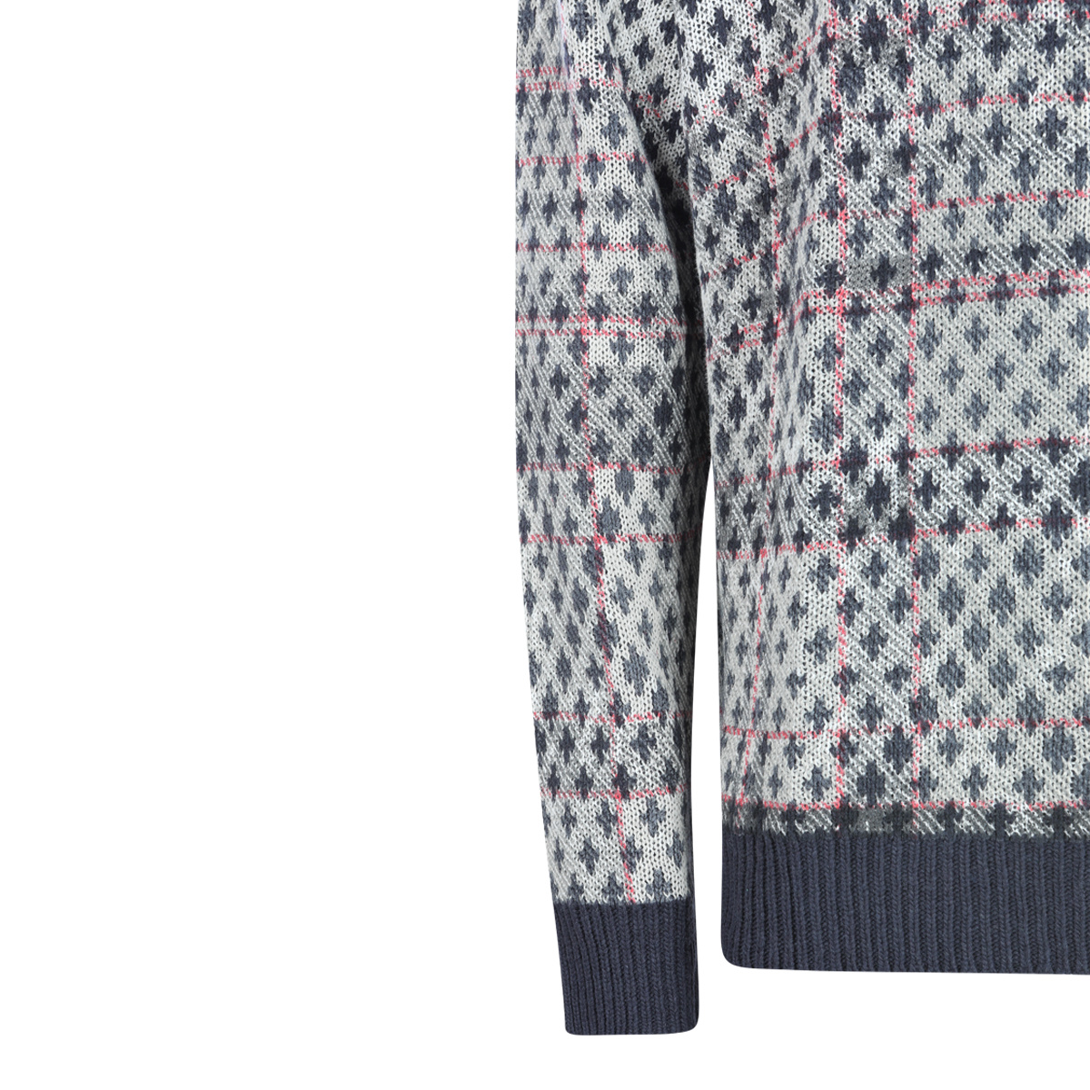 Vivienne Westwood Crew Neck Sweater With Ribbed Cuffs And Hem In Gray