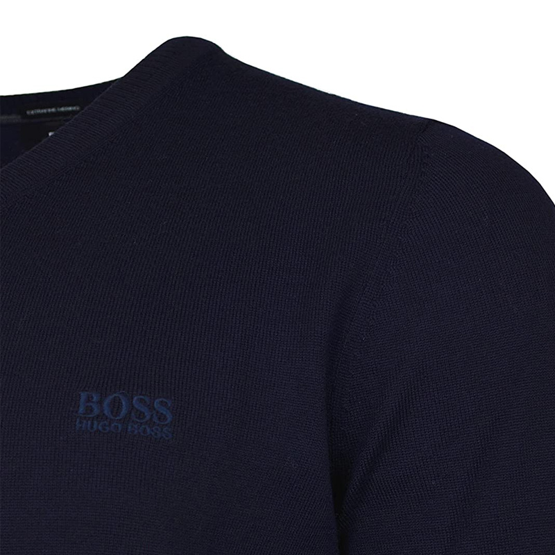 Hugo Boss V-collar T-shirt In Black