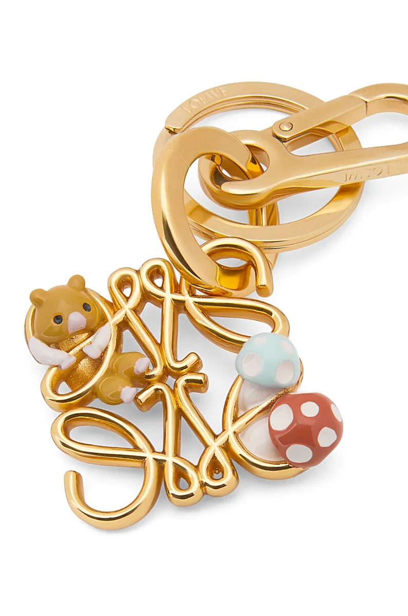 LOEWE HAMSTER ANAGRAM CHARM IN ENAMEL
