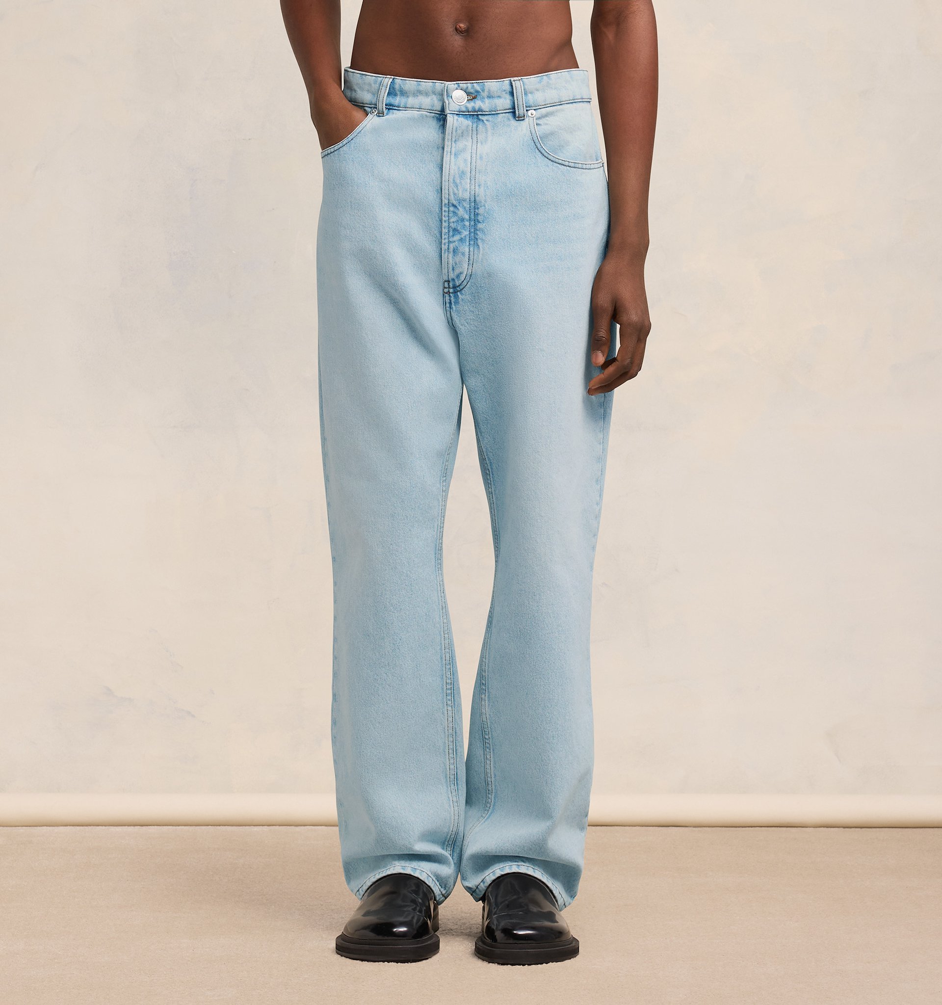 Ami Alexandre Mattiussi Mid-rise Straight-leg Jeans In Blue