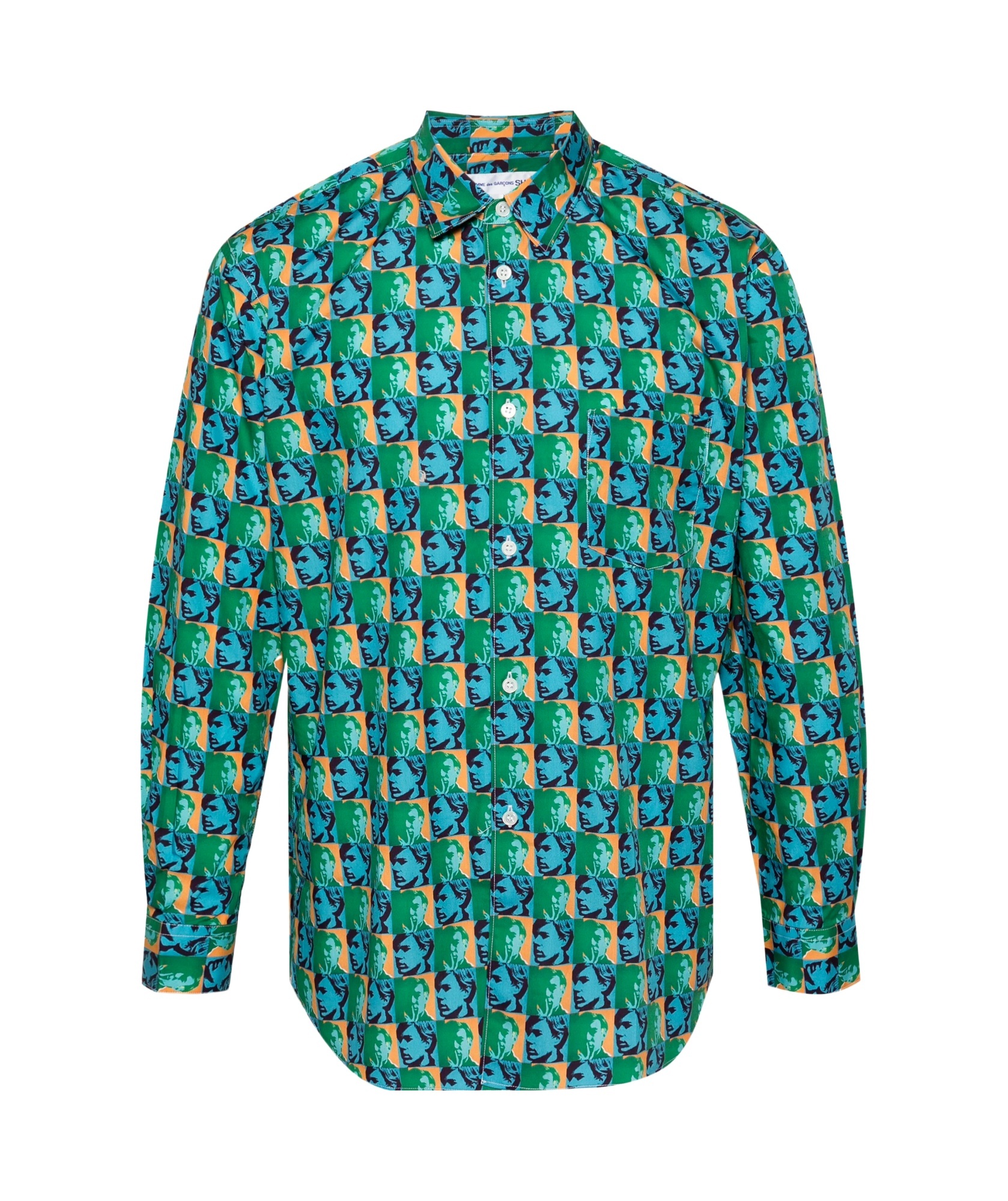 Comme Des Garçons Comme Des Garcons X Andy Warhol Pop Art Printed Shirt In Green