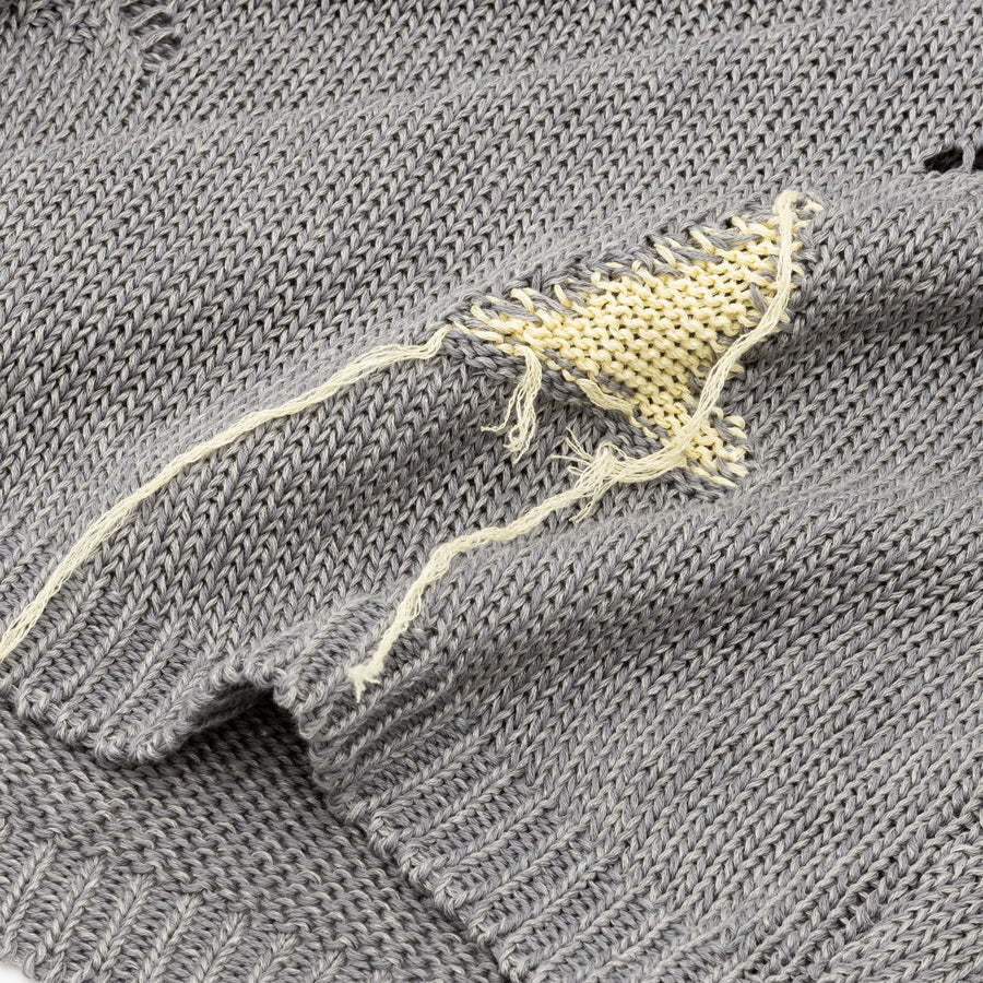 Roa Intarsia-knit Logo Jumper In Gray