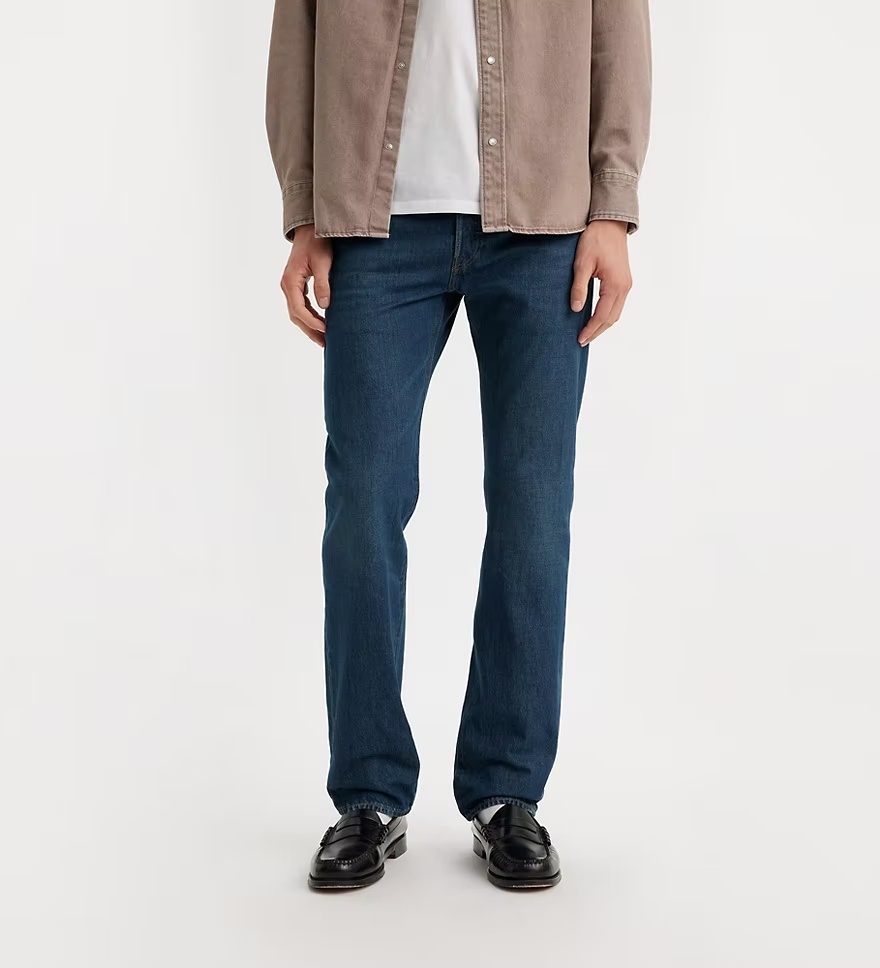 Levi's 511 Logo-patch Straight-leg Jeans In Blue