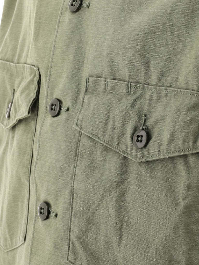 Shop Needles Collared Short-sleeved Shirt In Green