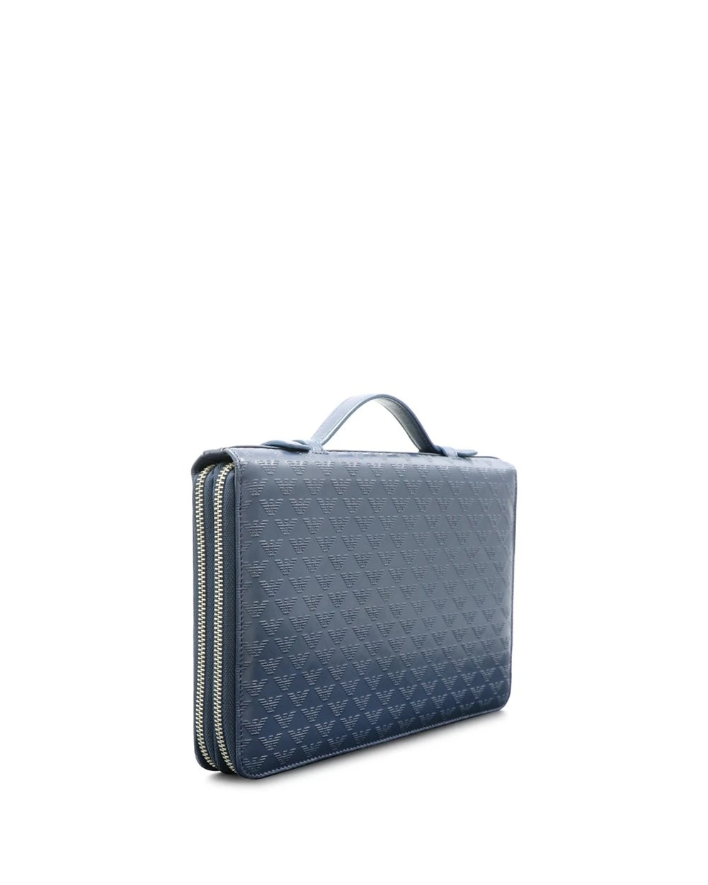 Emporio Armani Logo Handbag In Blue