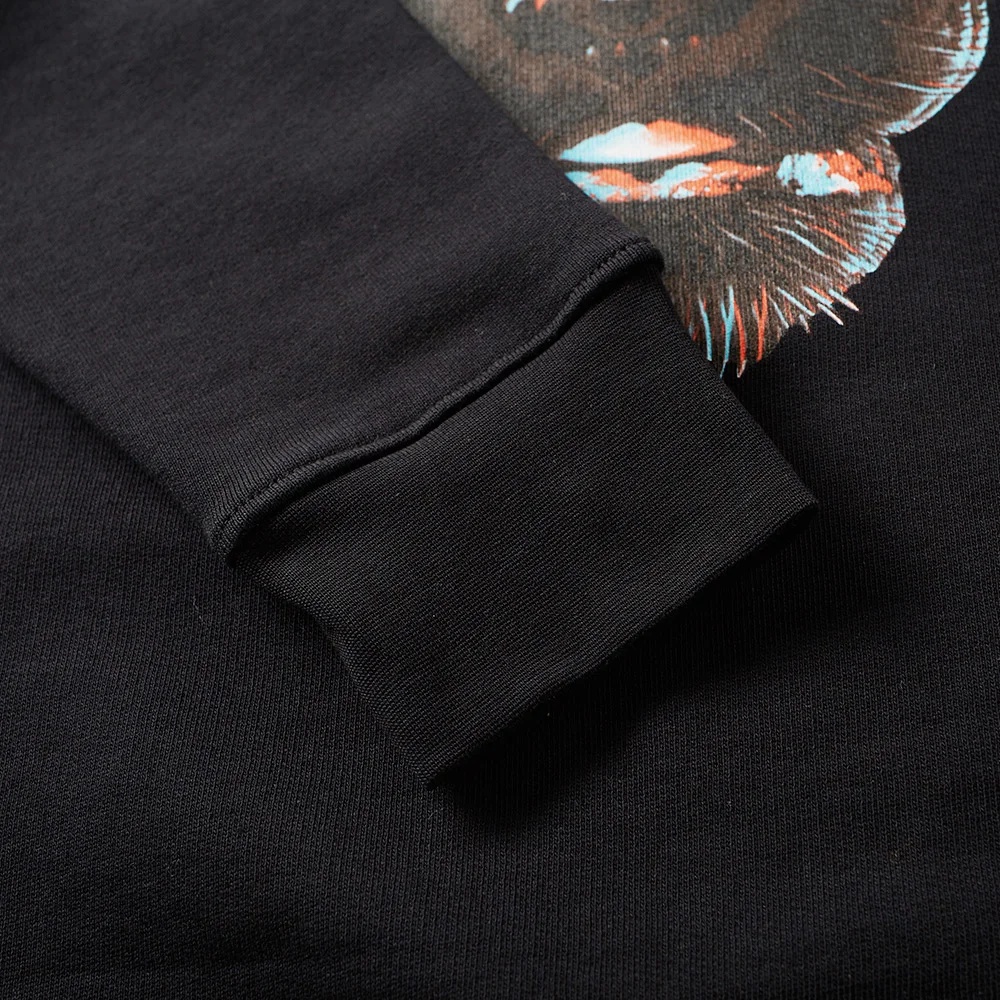 Marcelo Burlon County Of Milan 3d Leopard Printed Sweater In Black