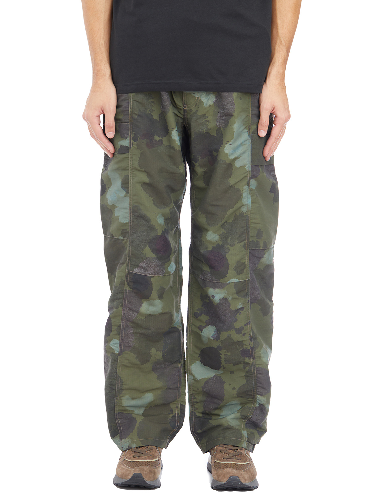 Gramicci Elastic Waist Casual Pants In Black