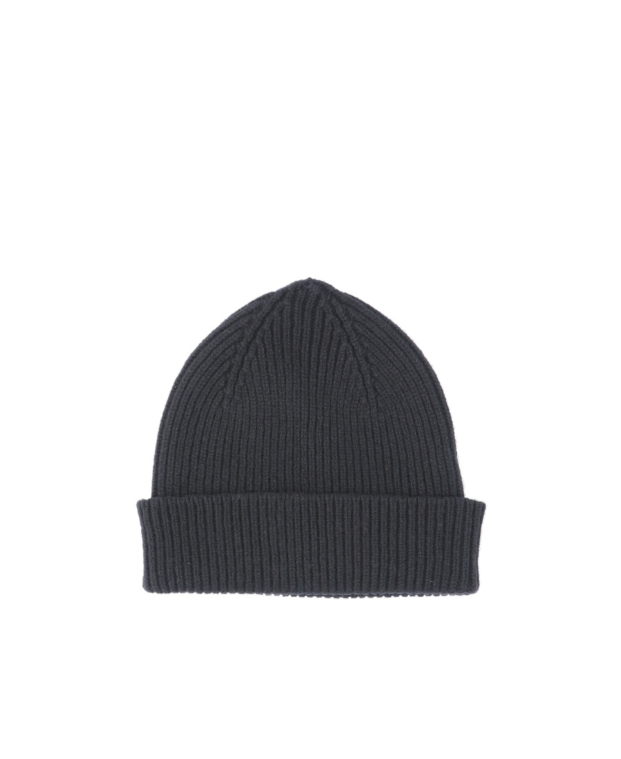 Paul Smith Rib Knit Hat In Black