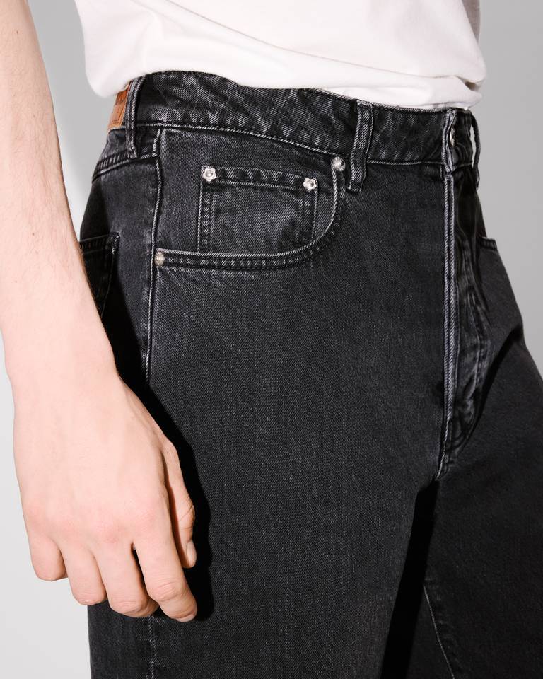 Kenzo Botan Loose Fit Jeans In Japanese Denim In Black