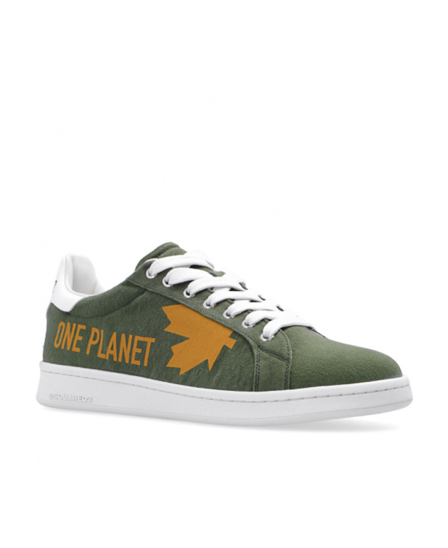 Dsquared2 One Life Organic Cotton Boxer Sneakers In White