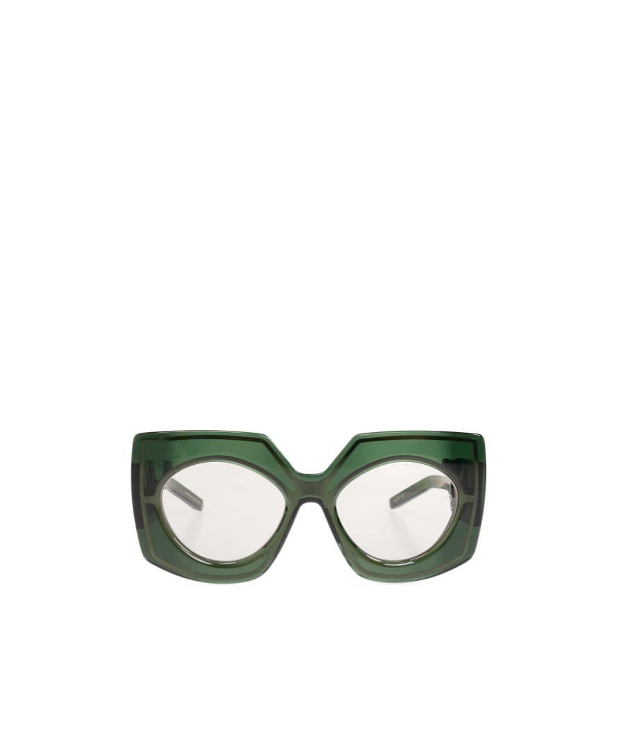 Valentino Eyewear Square Frame Sunglasses In Green
