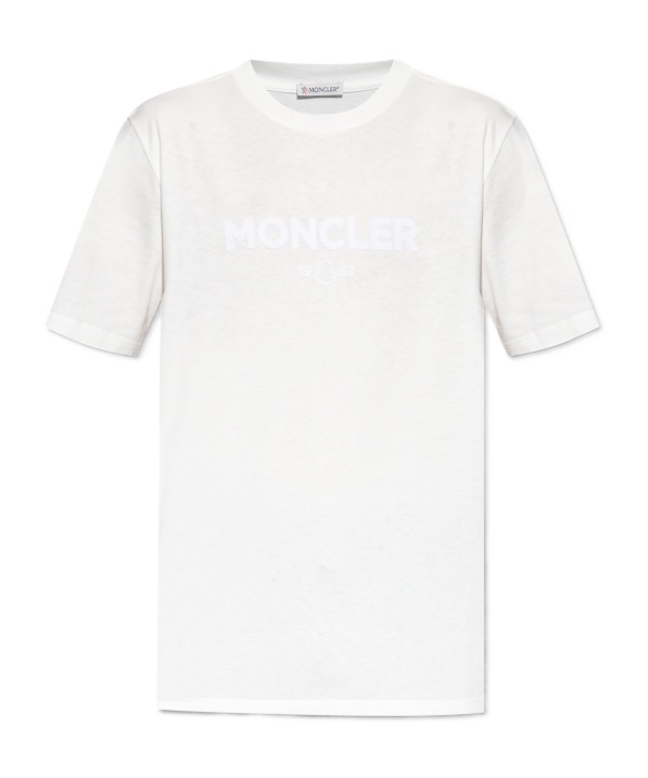 Moncler Logo-print Cotton T-shirt In White