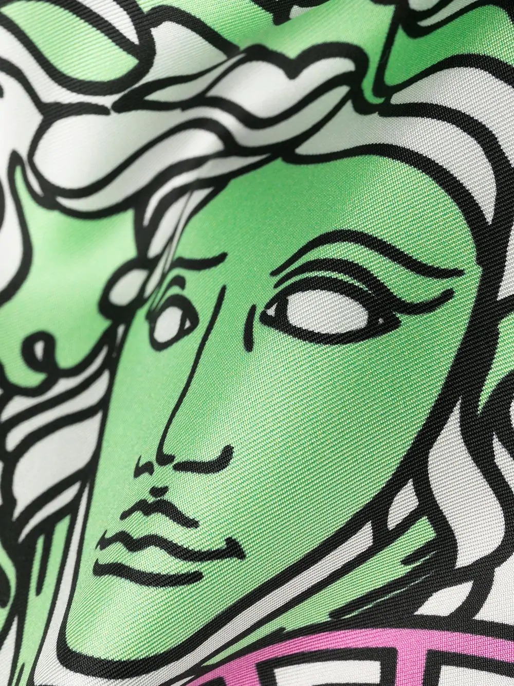 Versace Medusa Head Silk Robe In Multicolor