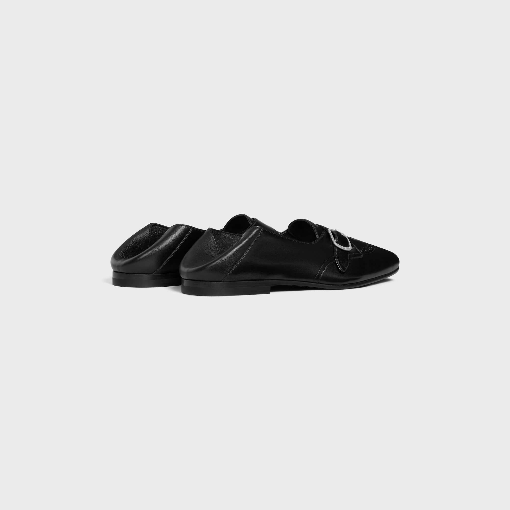 Celine John Monk In Supple Calfskin In Black