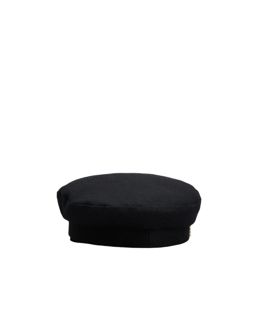 Roger Vivier Embellished Sailor Cap In Black