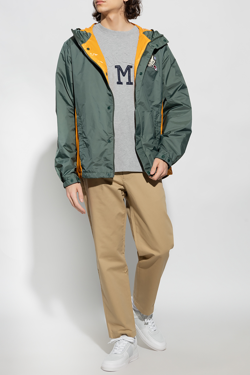 Moncler Guiers Logo-patch Hooded Jacket In Black
