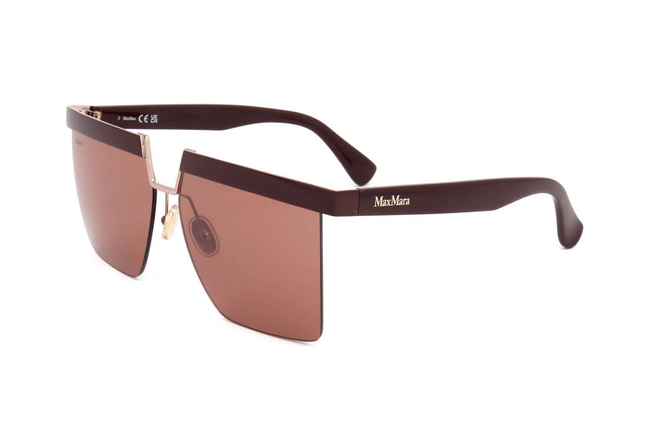 Max Mara Logo Sunglasses In Gold