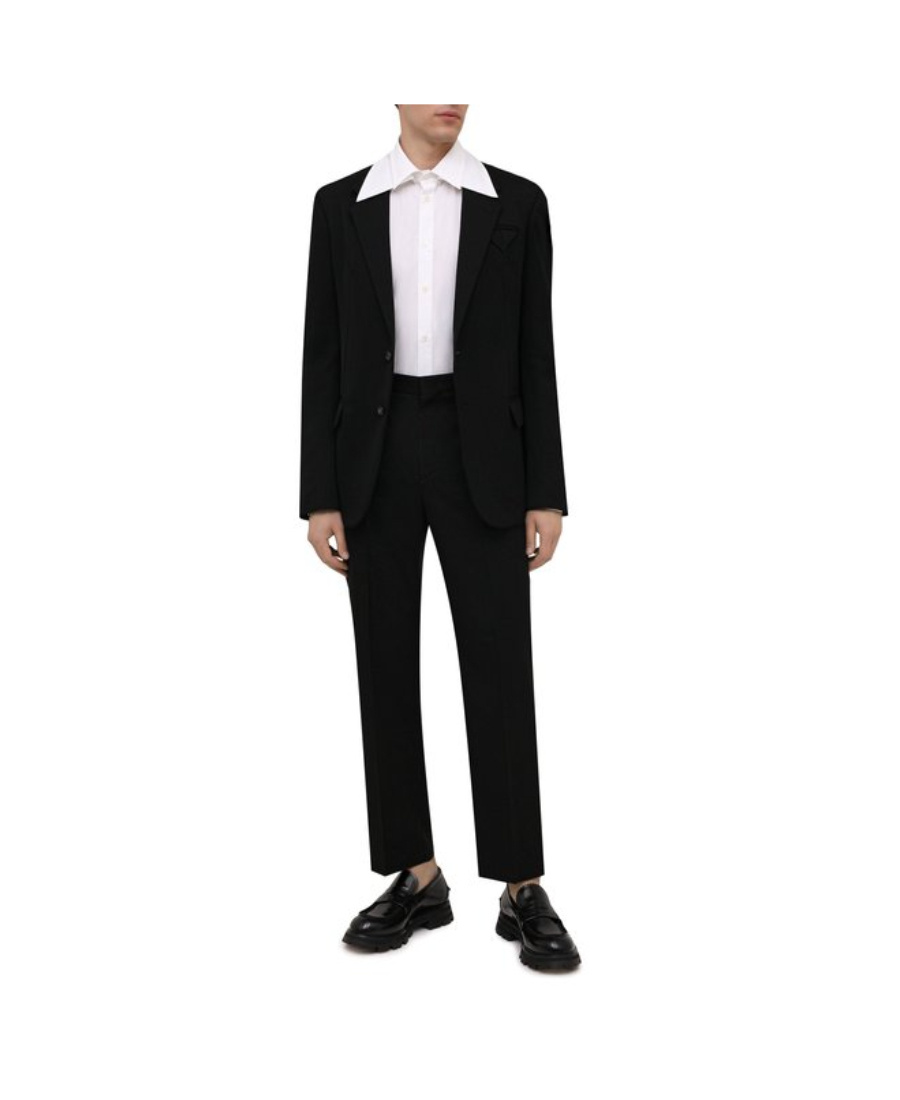 Valentino Poplin Cotton Shirt With Hidden Buttoning In White
