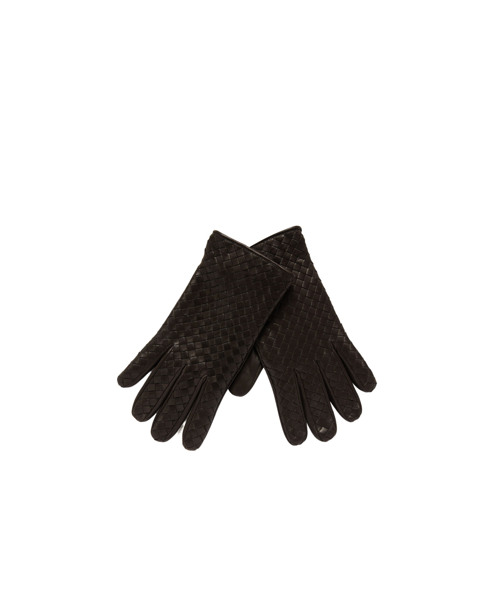 Bottega Veneta Knitted Glove In Black