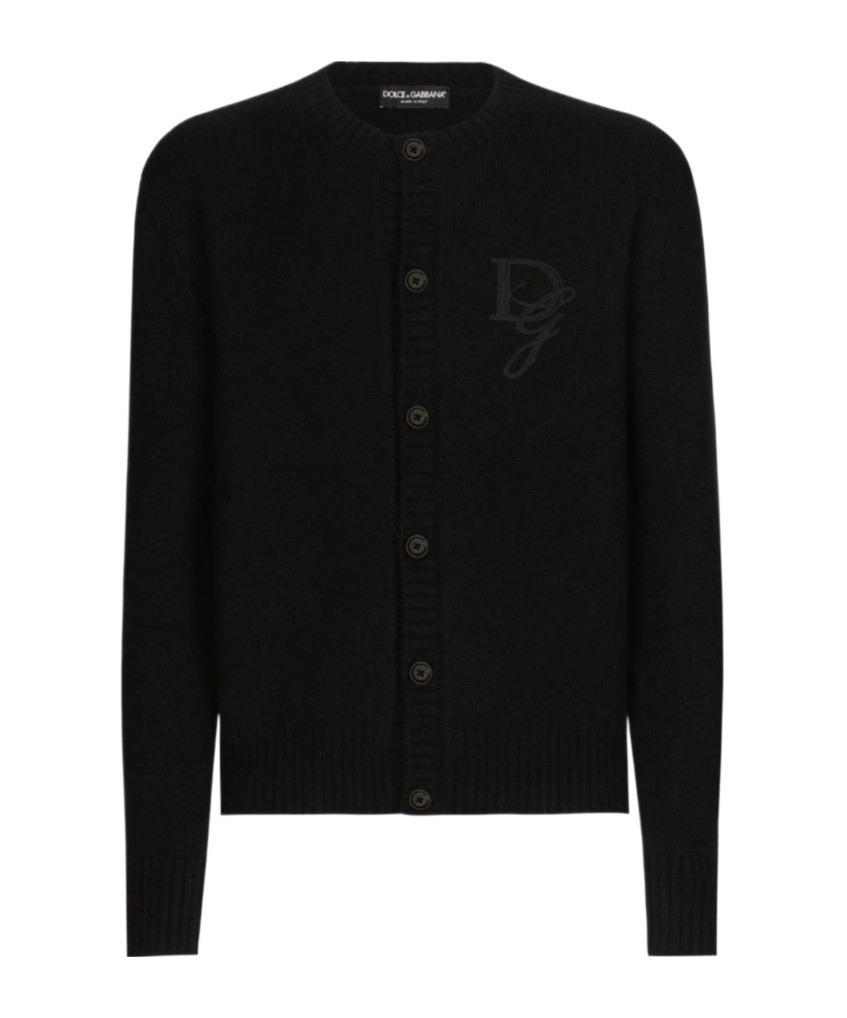 Dolce & Gabbana Button-down Cardigan In Black