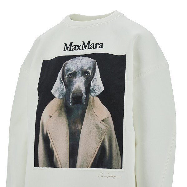 Max Mara Long-sleeved Sweater In White