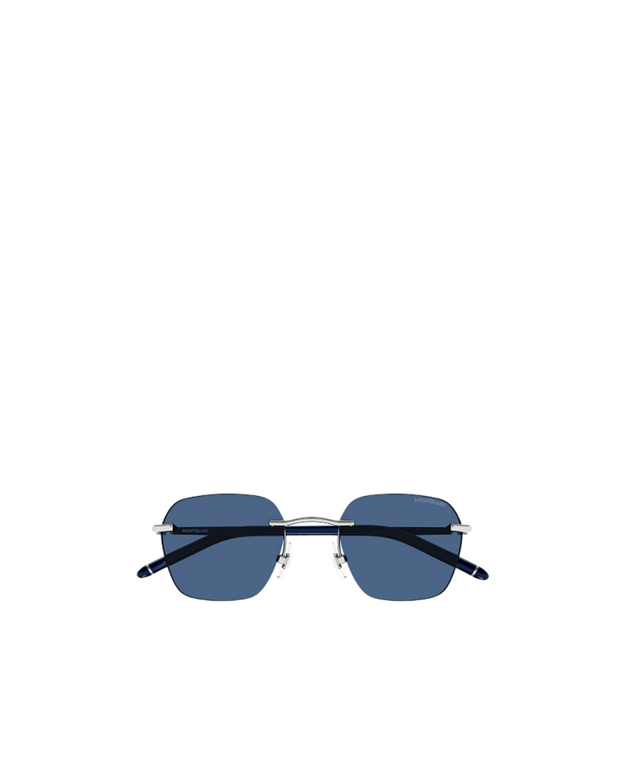 Montblanc Square Frame Sunglasses In Blue