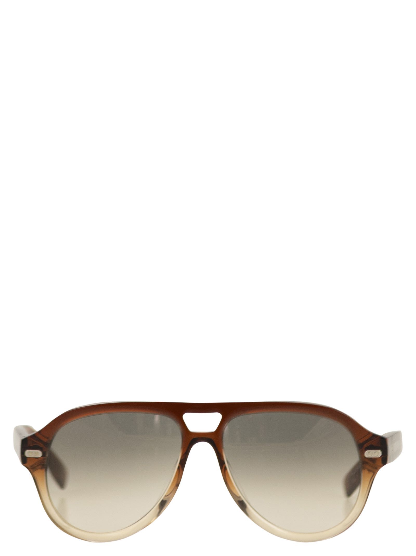 Brunello Cucinelli Men Paul Acetate Sunglasses In Brown