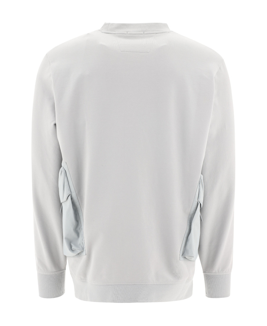 Shop C.p. Company Side Pockets Sweatshirt In White