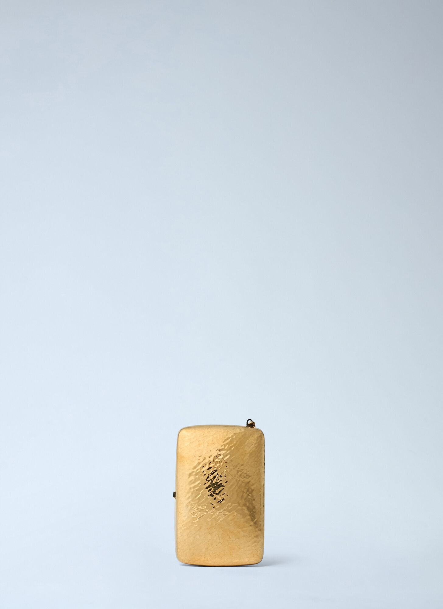 Saint Laurent Logo Clutch In Brown