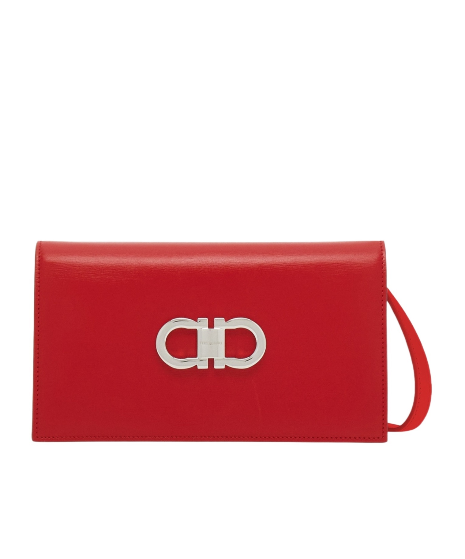 Ferragamo Double Gancini Mini-bag In Red