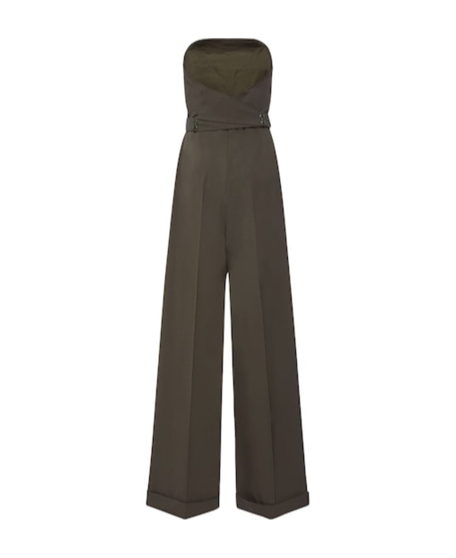 Max Mara Agguati Wool Gabardine Jumpsuit