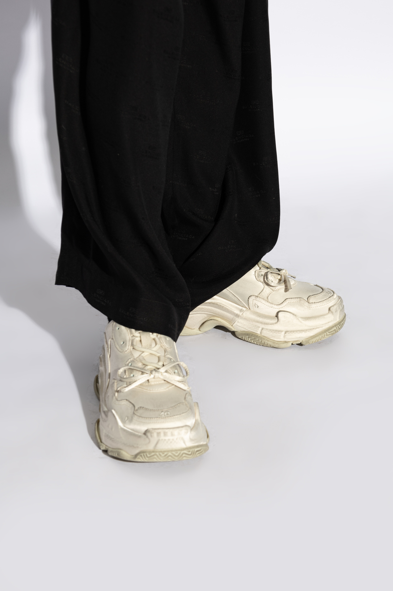 Balenciaga Triple S Sneakers In Nude