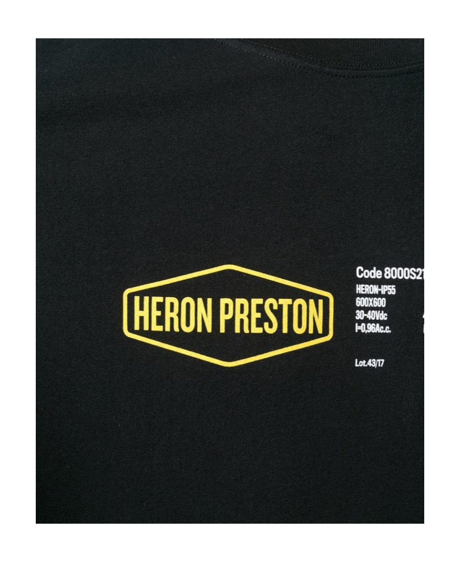 Heron Preston Logo Label T-shirt In Black