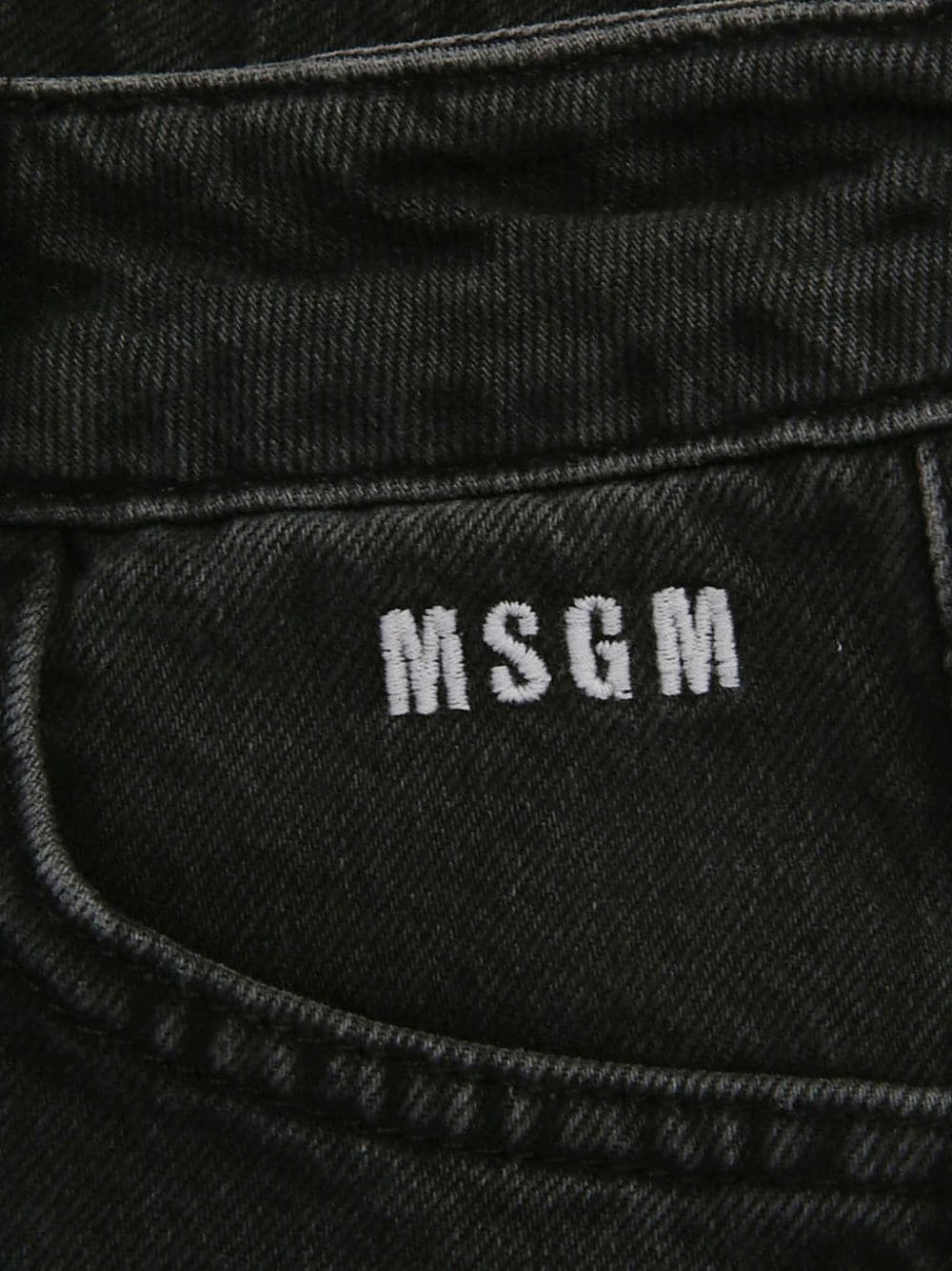 Msgm Belt-loop Jeans In Black