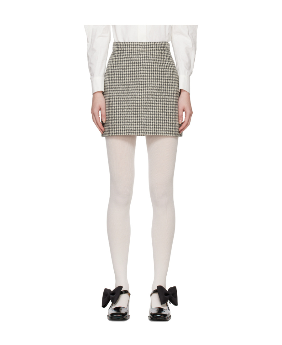 Kimhēkim Emblem Skirt In White