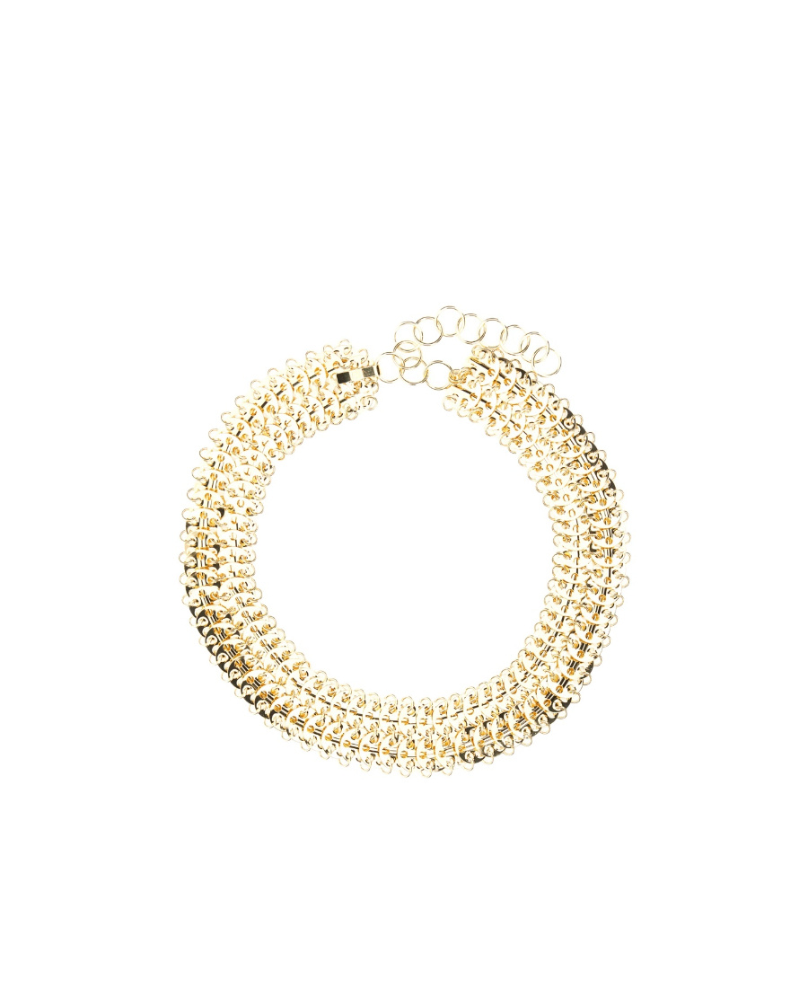 Shop Rabanne Chain-link Clasp-fastening Belt In Nude