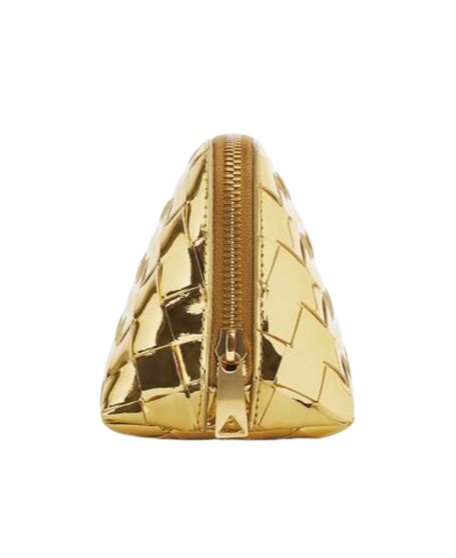 Bottega Veneta Weave A Pattern To Hold A Bag In Yellow